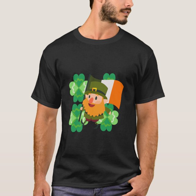St Patrick's Day Fun Beer Drink Party Dublin Irlan T Shirt (Framsida)