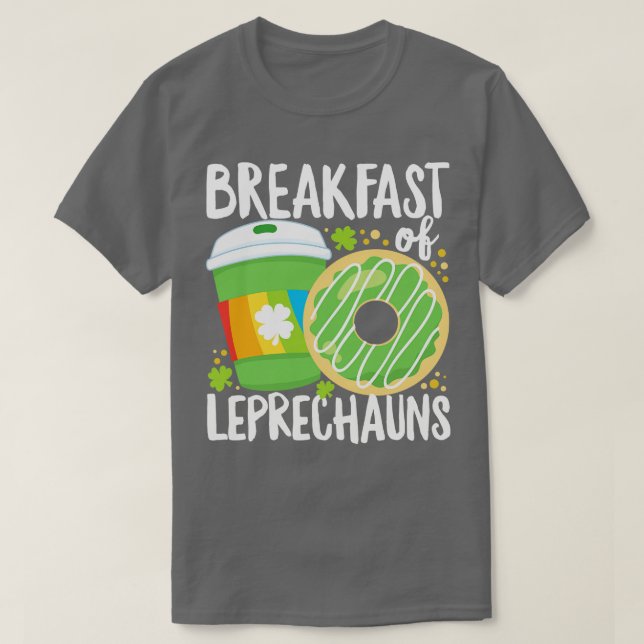 St patricks day Funny Breakfast of s Coffee T Shirt (Design framsida)