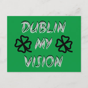St. Patrick's Day Funny Humor Grönt Vykort