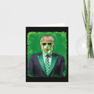 St patricks day Funny Irish Trump 47:e ordförande Kort