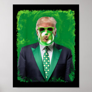 St patricks day Funny Irish Trump 47:e ordförande Poster
