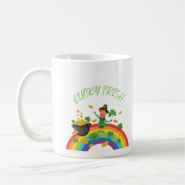 St. Patricks Day - Funny Lucky Irish Leprechaun Kaffemugg