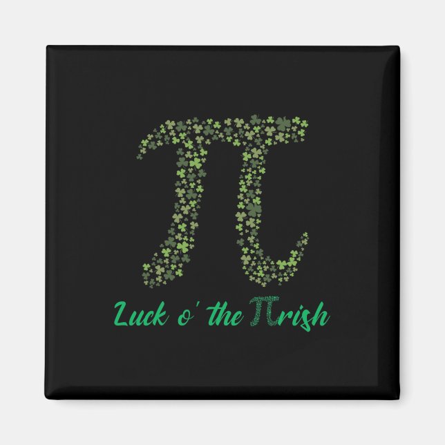 St patricks day Funny Pi Tur O'the pi-rish Gifts Magnet (Framsidan)