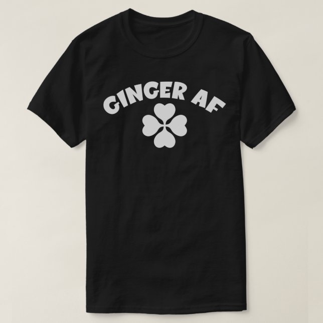 St patricks day Funny Punny Gingers Rödhårig Irish T Shirt (Design framsida)