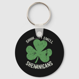 St patricks day Funny Shhh I Smell Shenanigans Pat Nyckelring