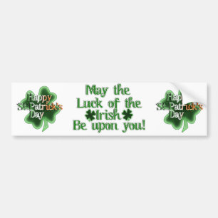 St. Patrick's Day Fyrklöver Bildekal