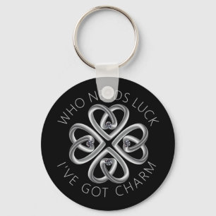 St. Patrick's Day fyrklöver charm Nyckelring