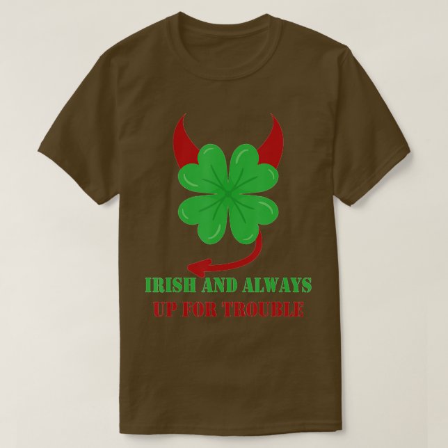 St patricks day Fyrklöver Irish Shamrock Tr T Shirt (Design framsida)