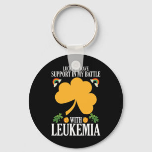 St patricks day Fyrklöver Leukemia Awarenes Nyckelring