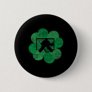 St patricks day Fyrklöver - Lucky Hockey Go Knapp