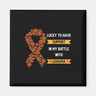 St patricks day Fyrklöver Orange Leukemi A Magnet