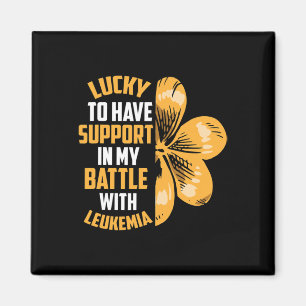 St patricks day Fyrklöver Raise Leukemia Aw Magnet