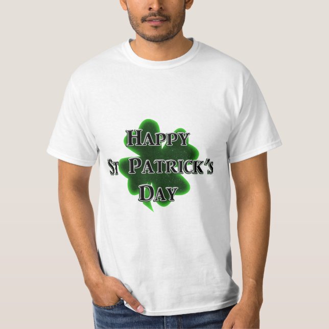 St. Patricks Day Fyrklöver T Shirt (Framsida)