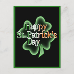 St. Patrick's Day Fyrklövrare Helg Vykort