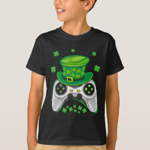 St patricks day Gam för spelkontroll Shamrock Game T Shirt