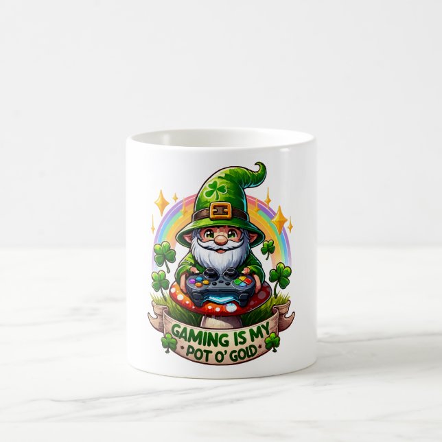 St. Patrick's Day Gamer Tomte Kaffemugg (Center)