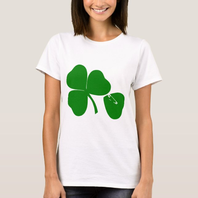 St patrick's day Get Lucky 3 och 1 löv 4 T-shirt (Framsida)