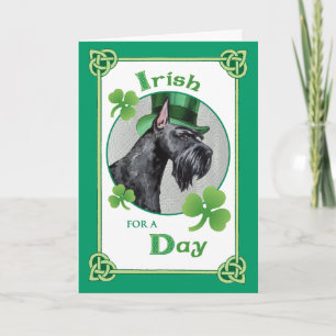 St. Patrick's Day Giant Schnauzer Kort