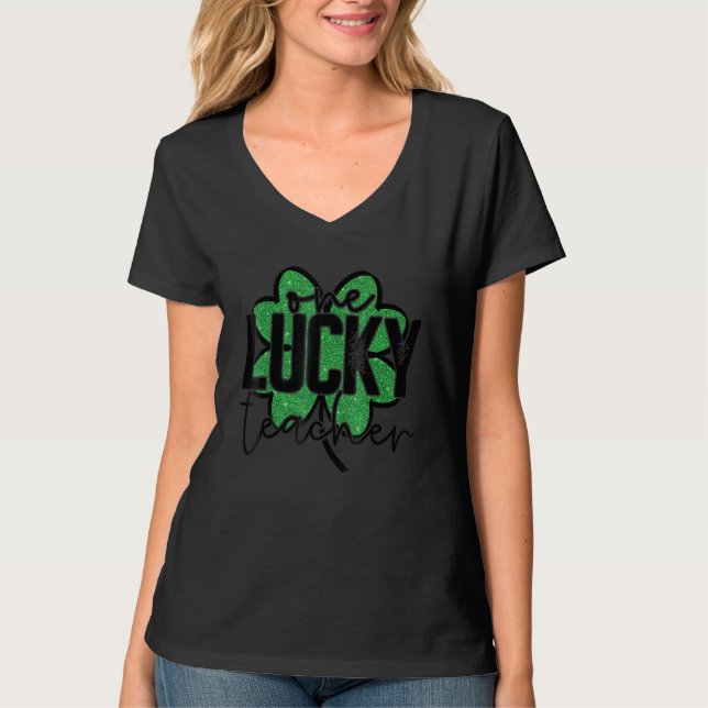 St Patricks Day Gift For Kindergarten Prek One Luc T Shirt (Framsida)