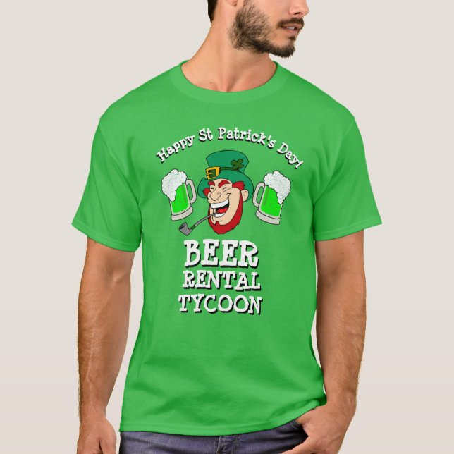 St patrick's day Gift Idea Pappa ÖR RENTAL TYCOON T Shirt (Framsida)
