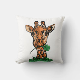 St. Patricks Day Giraffe Kudde
