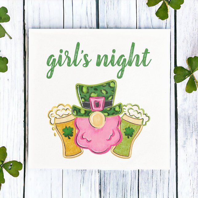 St patrick's day Girl's Night Pappersservett (Skapare uppladdad)
