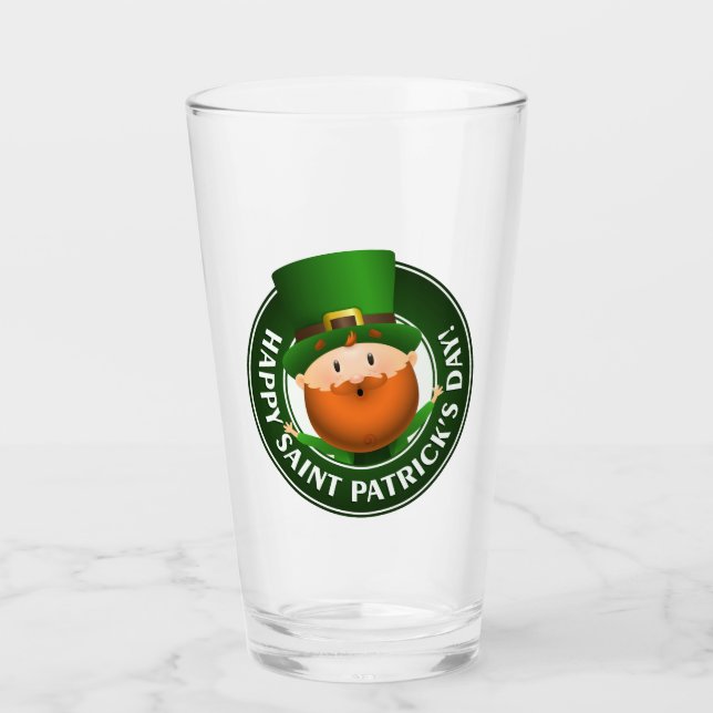 St Patricks Day-glas Glaskopp (Framsida)