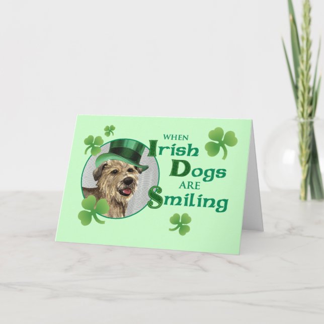 St. Patrick's Day Glen of Imaal Terrier Kort (Framsida)