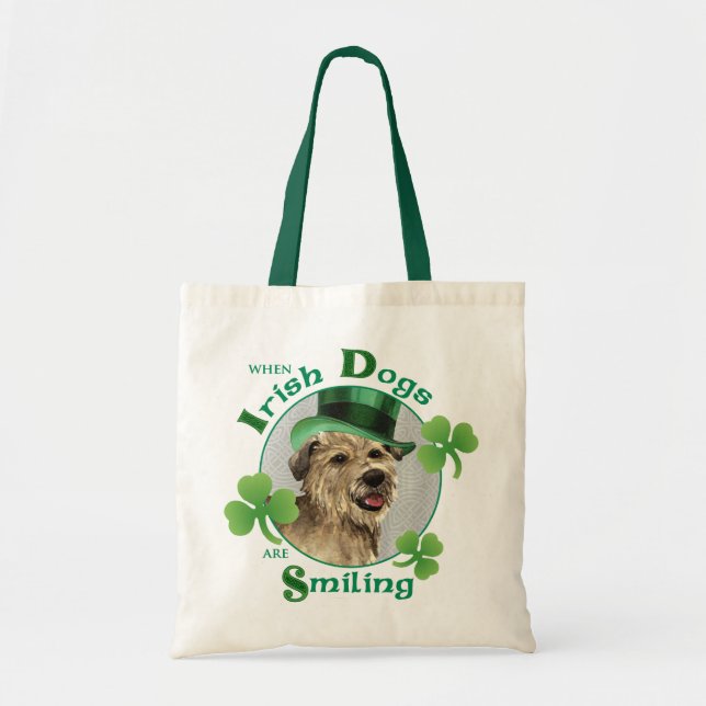 St. Patrick's Day Glen of Imaal Terrier Tygkasse (Framsidan)