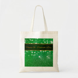 St. Patrick's Day Glitter Shamrock Tygkasse