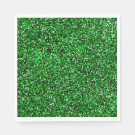 St. Patrick's day gnistra glitter kelly grönt Pappersservett