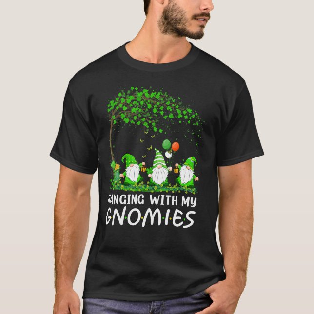 St patricks day Gnome med min Gnomies Sham T Shirt (Framsida)
