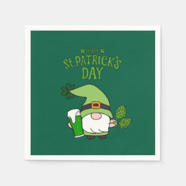 St. Patrick's Day Gnome Napkins Pappersservett