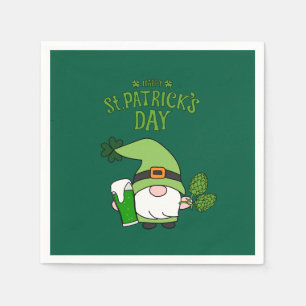 St. Patrick's Day Gnome Napkins Pappersservett
