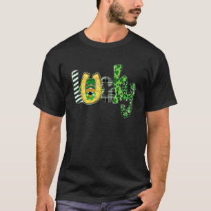 St. Patricks Day Gnome Shamrocks Horseshoe Irish L T Shirt