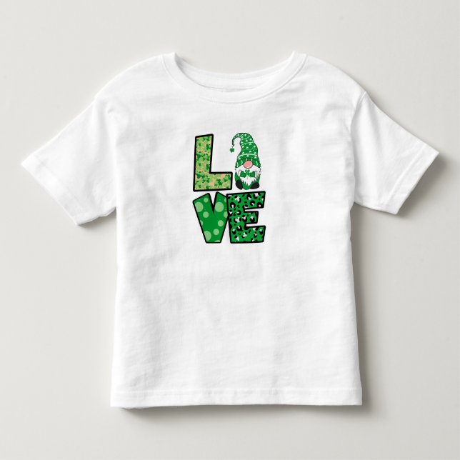 St patrick's day Gnome Småbarn T-shirt (Framsida)