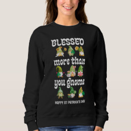 St patricks day Gnomes BLESSED MER ÄN T Shirt