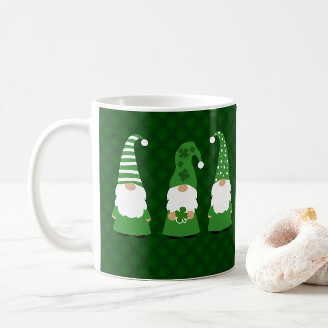 St patricks day Gnomes Kaffemugg (Med munk)
