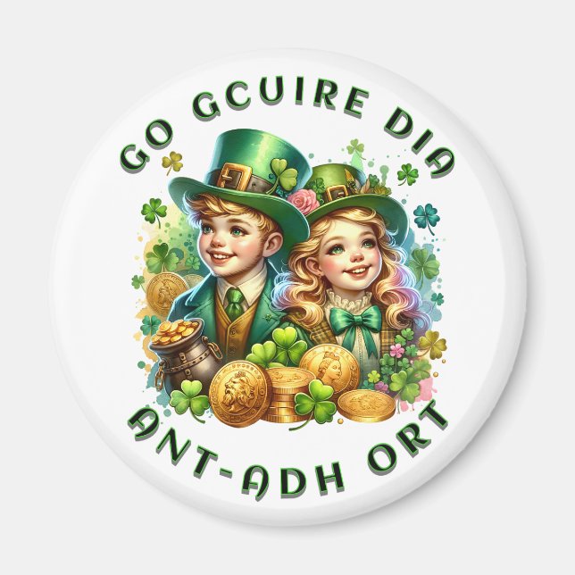 St patrick's day | Go gcuire Dia an t ádort Magnet (Framsidan)