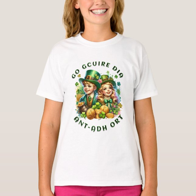 St patrick's day | Go gcuire Dia an t ádort Shirt (Framsida)