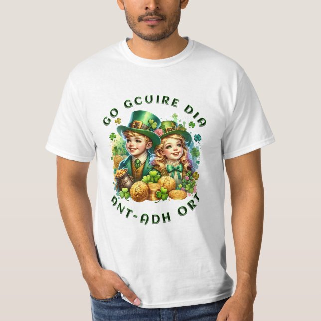 St patrick's day | Go gcuire Dia an t ádort T Shirt (Framsida)