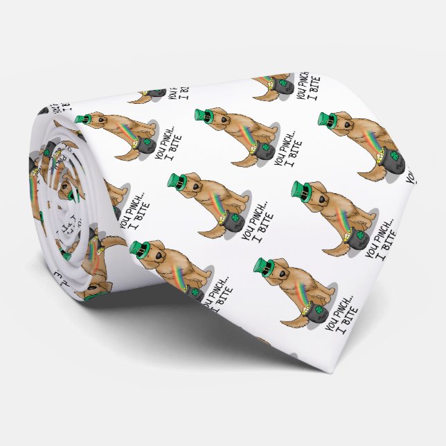 St. Patrick's Day Golden Retriever Hund Slips (Rullad)