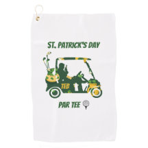 St. Patrick's Day Golf Par Tee-Monogrammet