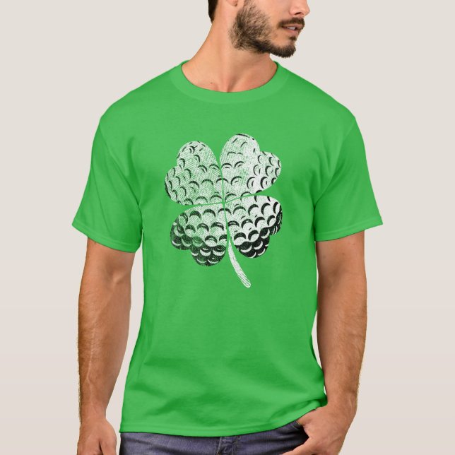 St patricks day Golf Shamrock Golf St patricks day T Shirt (Framsida)