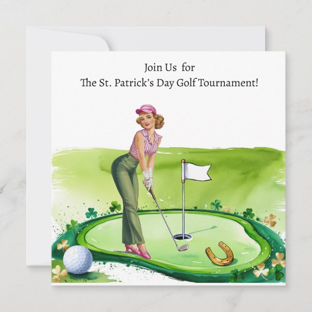 St. Patrick's Day Golf Tournament-inbjudan Inbjudningar (Framsida)