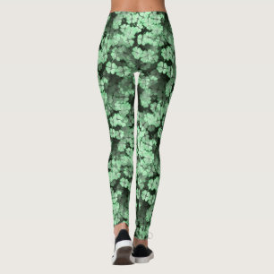 St patrick's day görar grön Shamrockskogen Leggings