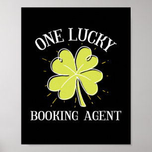 St patricks day-grafik för en bokning av Agent 1 L Poster