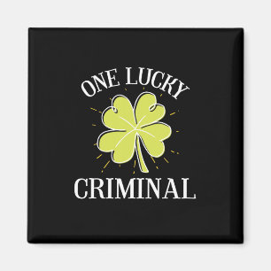 St Patricks Day-grafik för en kriminell en Lucky Magnet