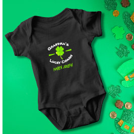 St. Patrick's Day Grandma's Lucky Charm Black T Shirt
