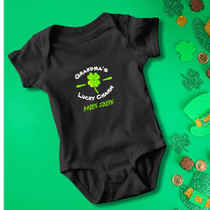 St. Patrick's Day Grandma's Lucky Charm Black T Shirt